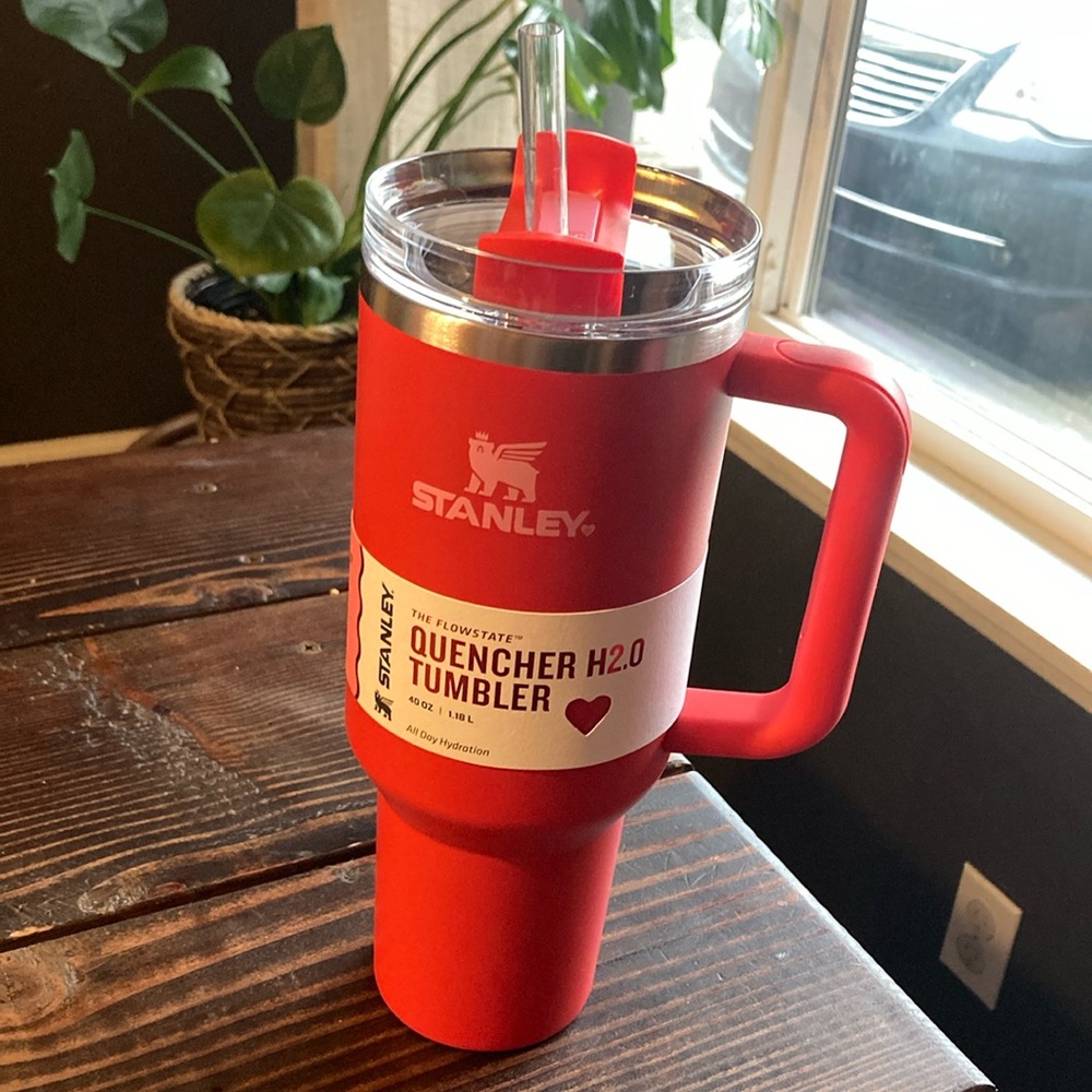 Stanley 40 oz Valentines Red Target Exclusive Quencher Tumbler Cup